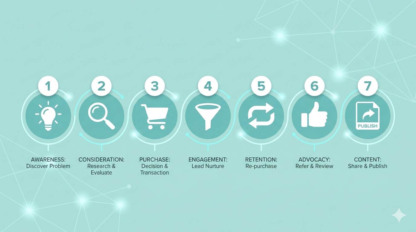 7‑day action plan for choosing an affiliate niche: brainstorm, search, check products, narrow, find recurring commissions, pick, publish.