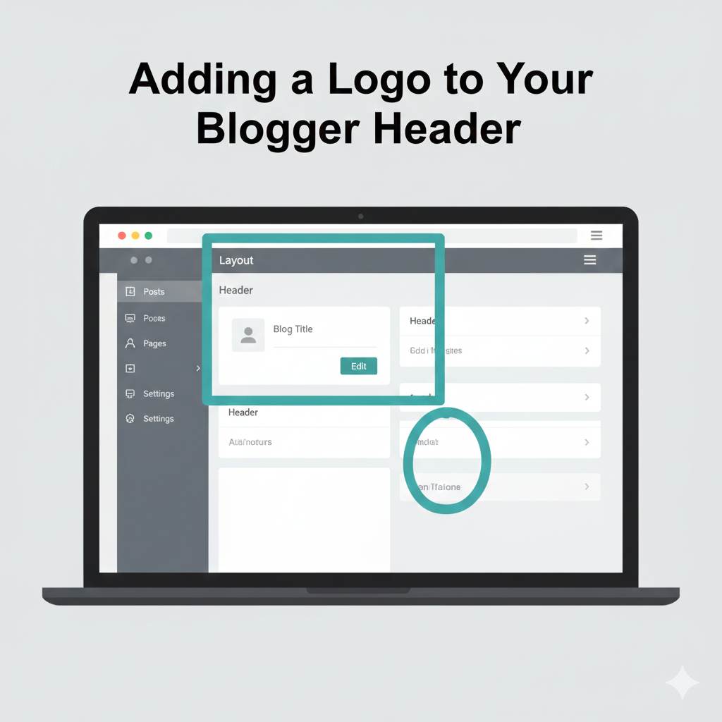 Adding a logo using the Blogger layout header section