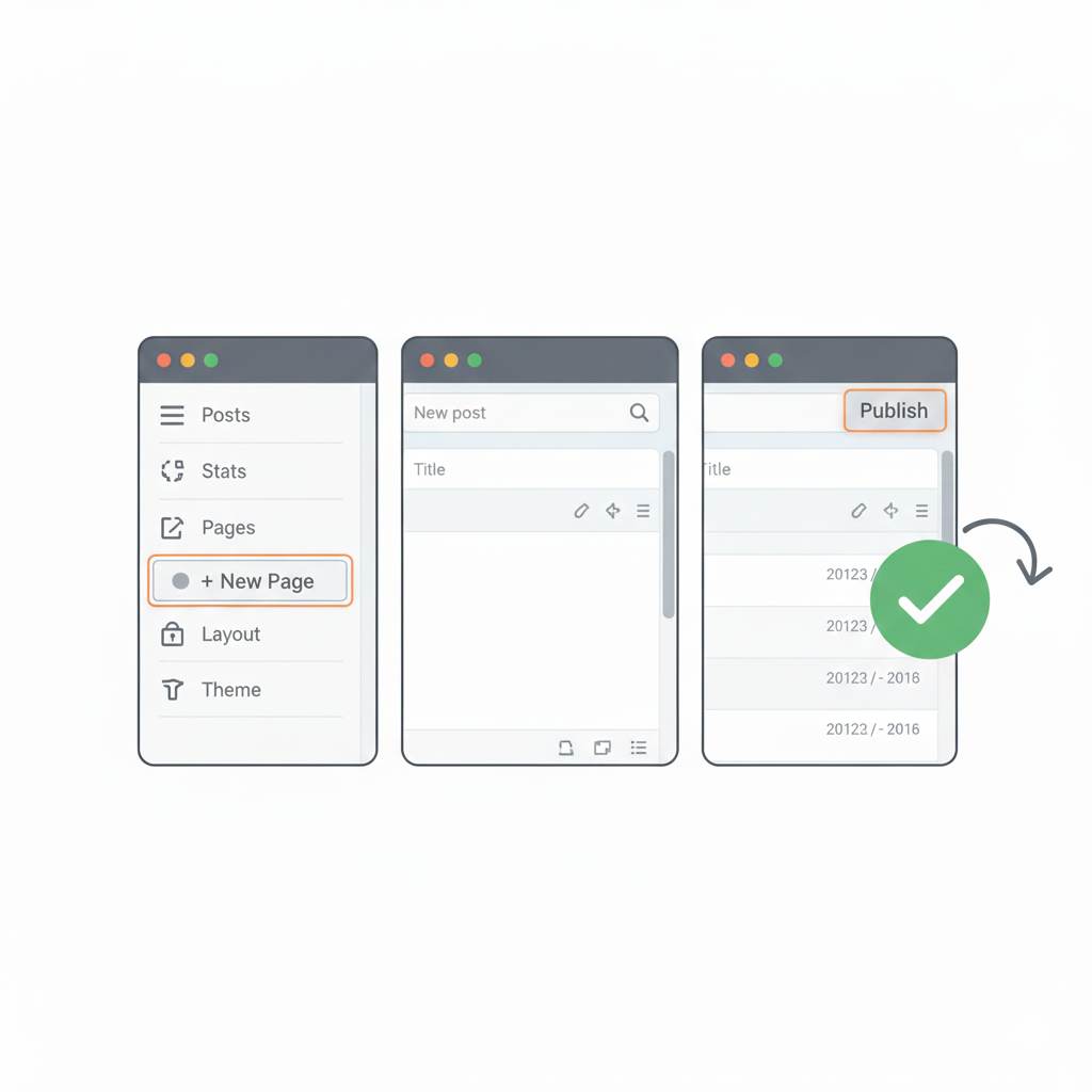 How to add a new page in Blogger step by step