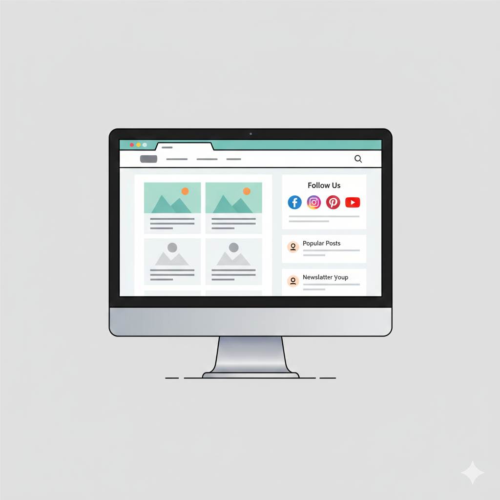 How to add social media icons in Blogger step by step