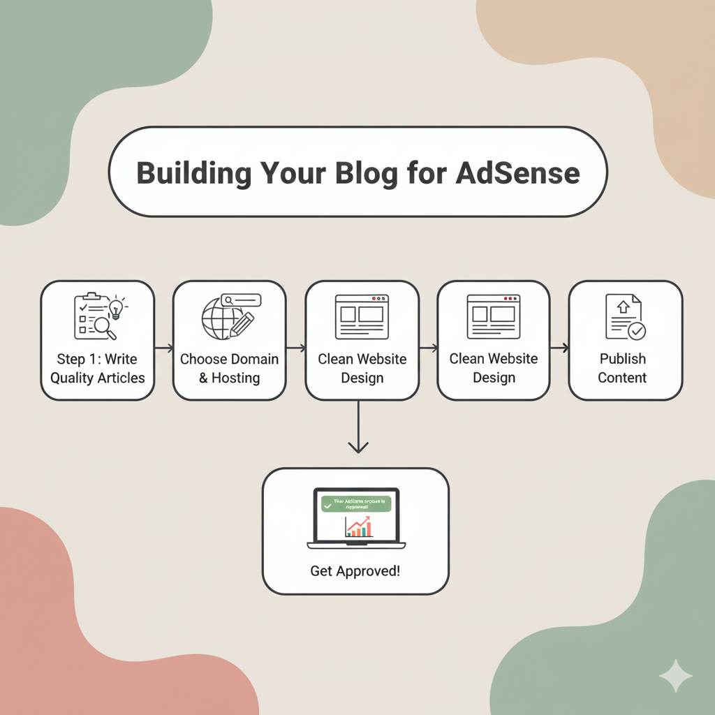 Step by step process to get approved by Google AdSense