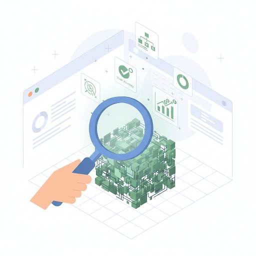 advanced Google Analytics GA4 simple for beginners, showing a magnifying glass transforming complex data into clear, actionable insights