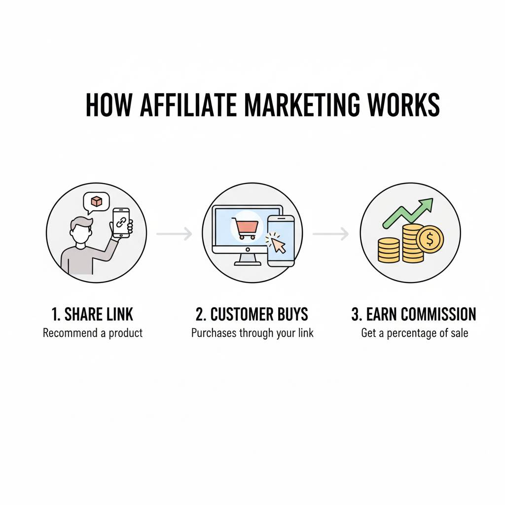 What affiliate programs are and how beginners earn commissions