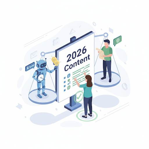 explaining AI content writers and whether beginners should use AI for writing in 2026, favoring a hybrid approach that combines AI tools with human creativity