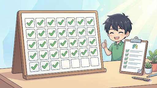 30-day brand building action plan calendar.