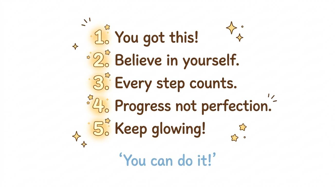 Anime style numbered list 1-5 – 5 smart blogging strategies