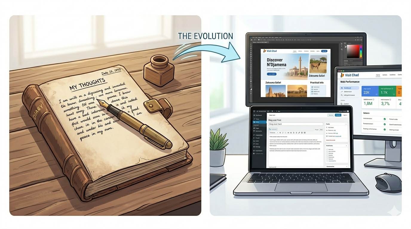Anime style evolution from diary to modern blog – how blogging has changed in 2026