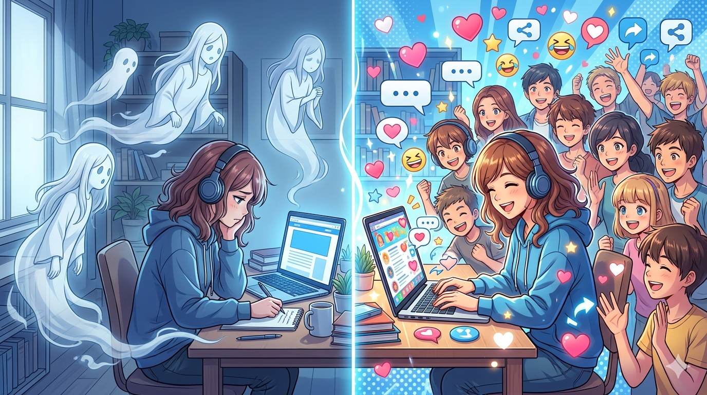 Anime style transformation from silent blog to active community – user engagement strategies