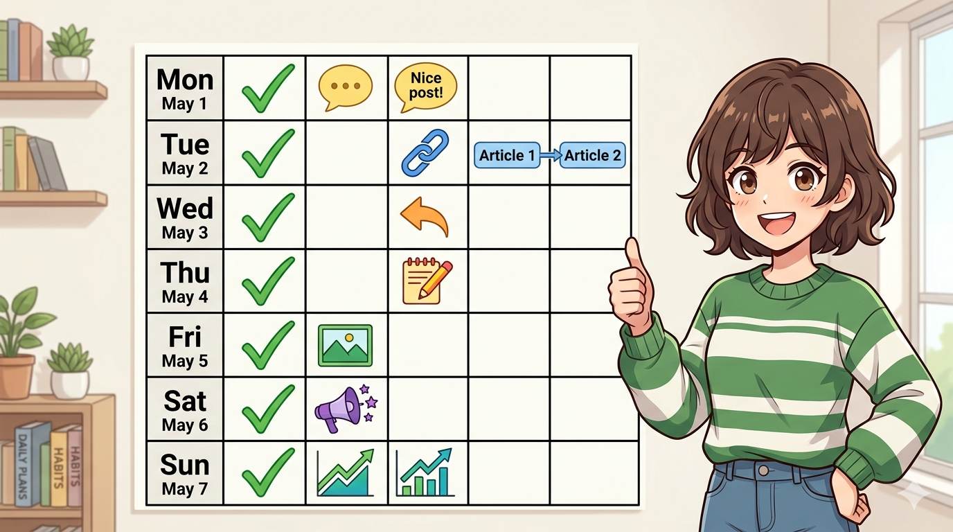 Anime style 7‑day engagement launch plan checklist