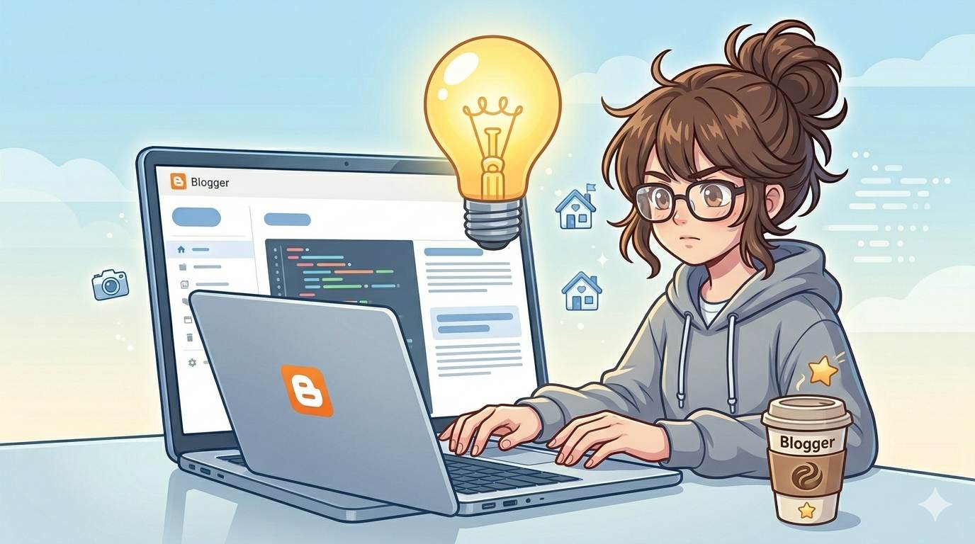 Anime style writing first blog post – how to write on Blogger