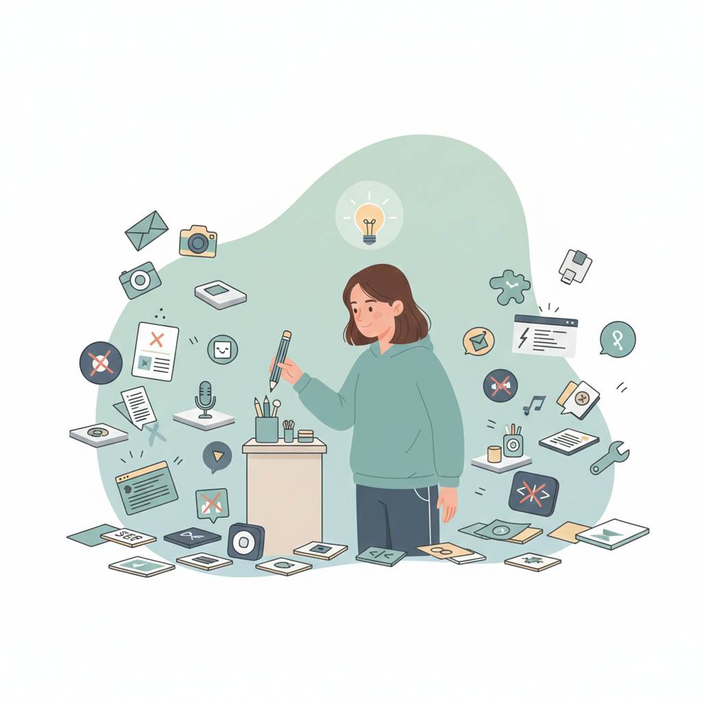 avoid using too many blogging tools as a beginner