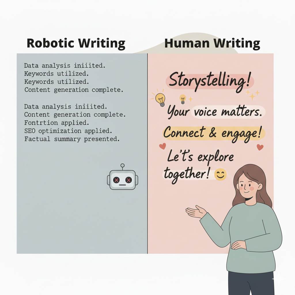 Quality content writing that sounds human and helpful