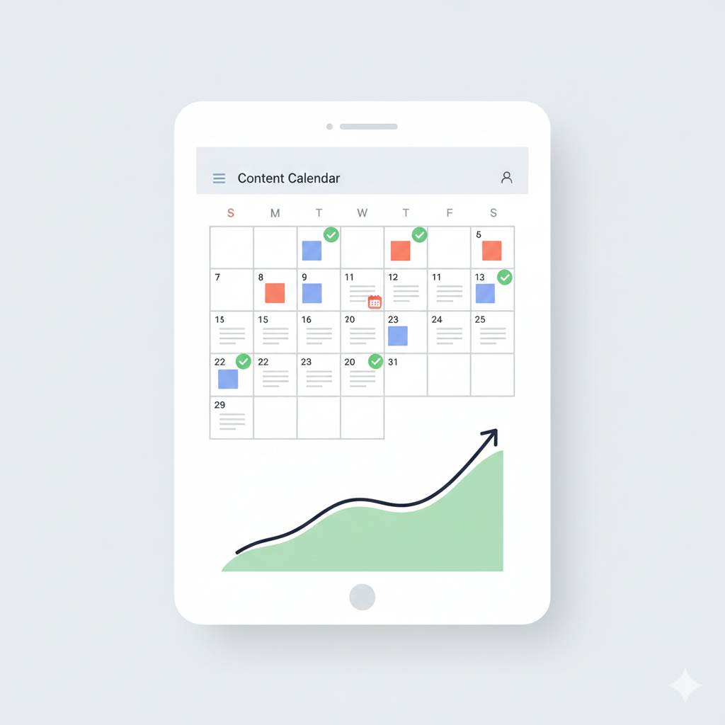 Blog content calendar for consistent publishing