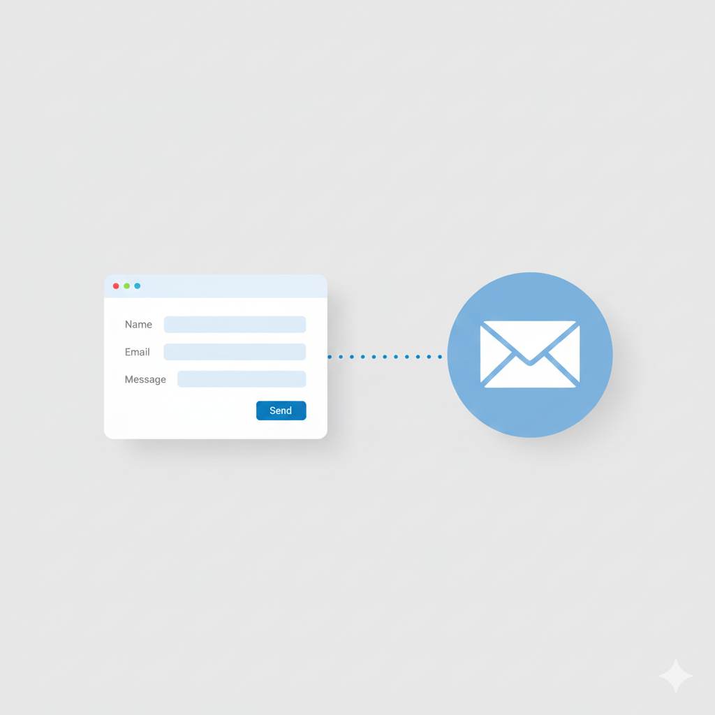 Contact form options for Blogger blogs including forms and email
