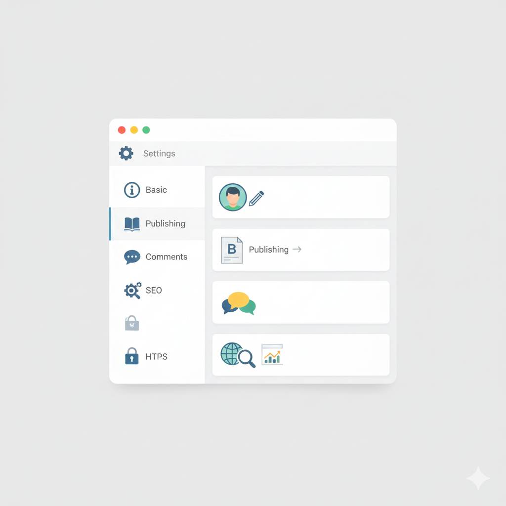 Blogger dashboard settings overview for beginners