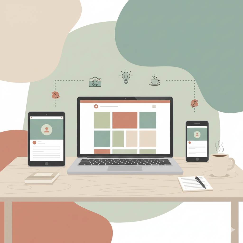 consistent blogging brand style and design