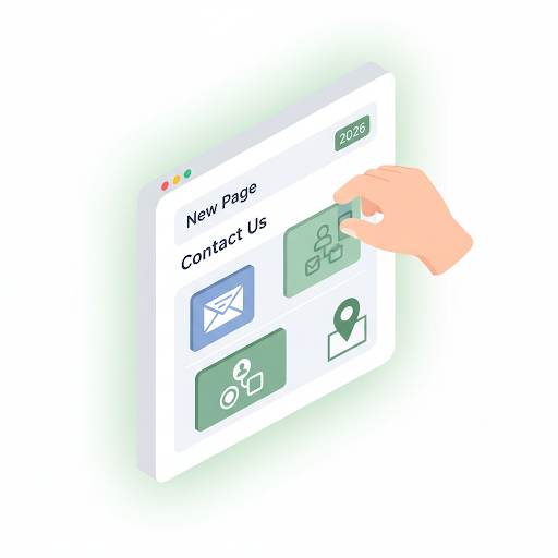 creating a Contact Us page for Blogger in 2026, showing easy drag-and-drop addition of email, social, and location contact channels