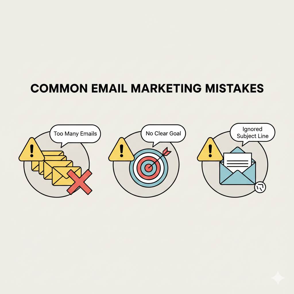 common email marketing mistakes beginners should avoid