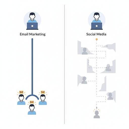 email marketing vs social media algorithms