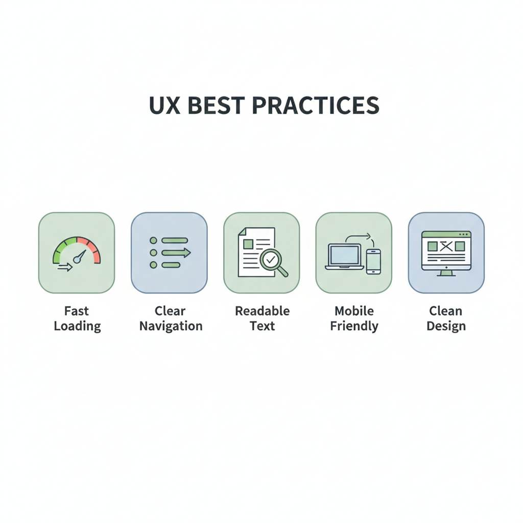 Elements of good user experience on a website