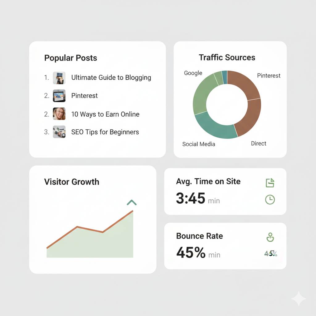 google analytics insights for blogger traffic and content