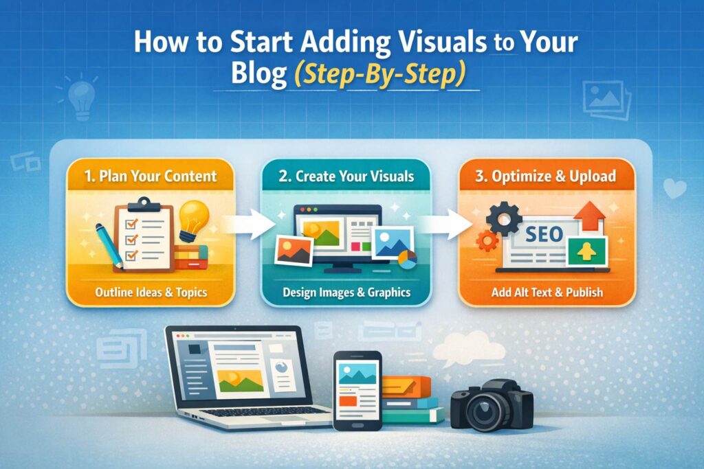 How to start adding visual content to your blog step by step