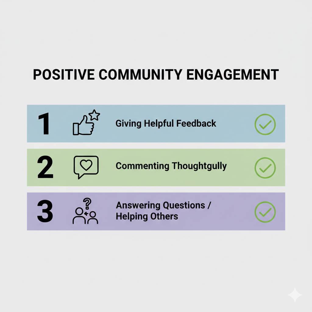 How to participate in a blogging community without spamming or self-promotion