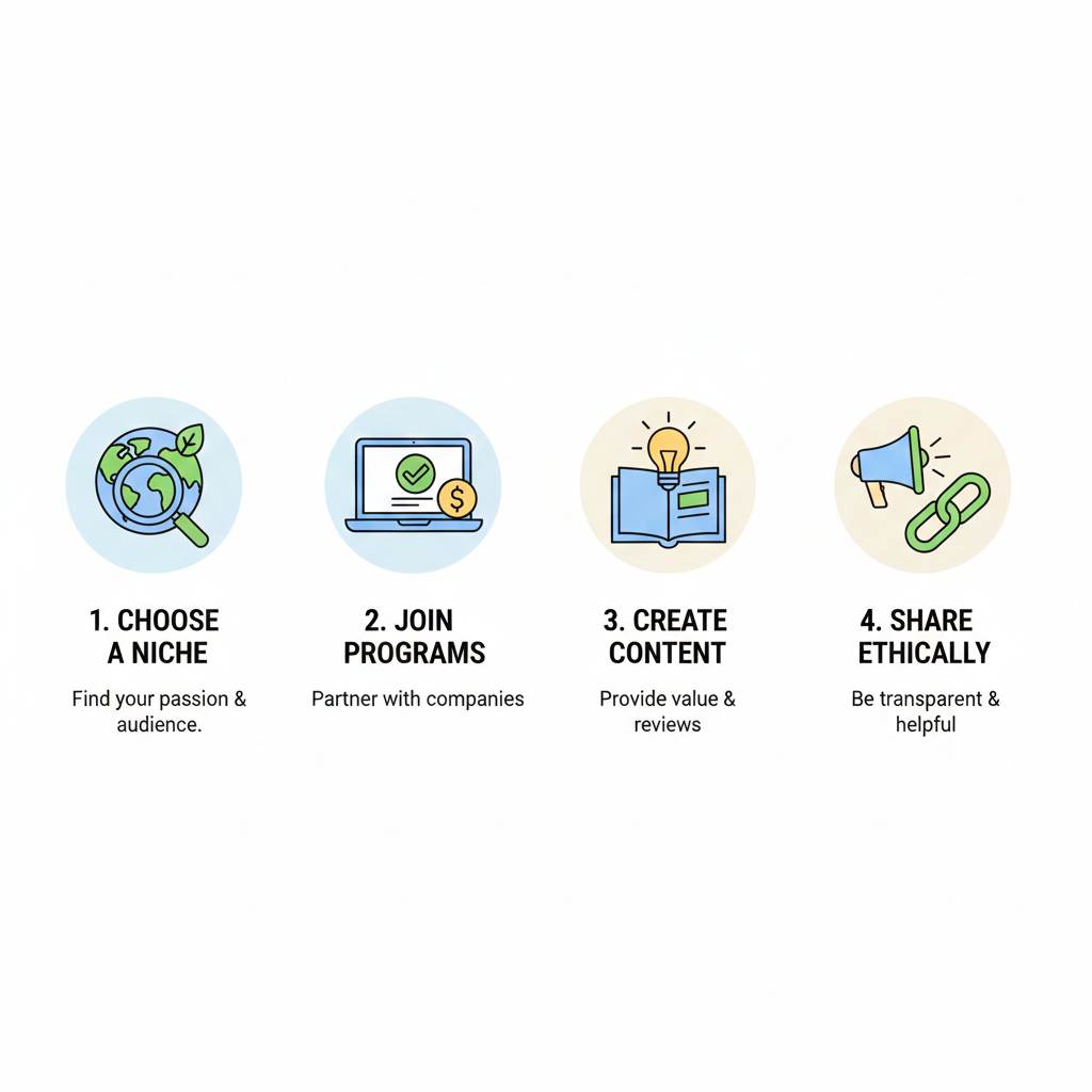 Steps to start affiliate marketing