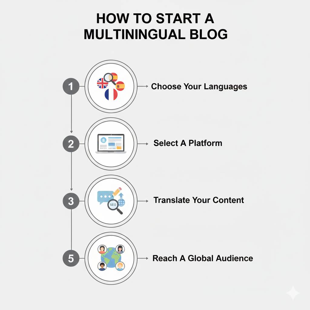 Step by step process to start a multilingual blog for beginners