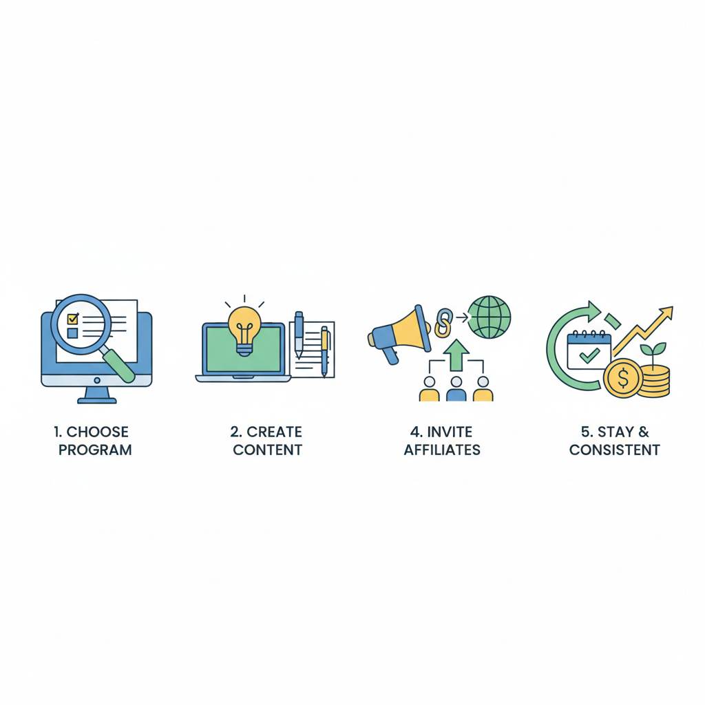 Steps to get started with a two-tier affiliate program for beginners