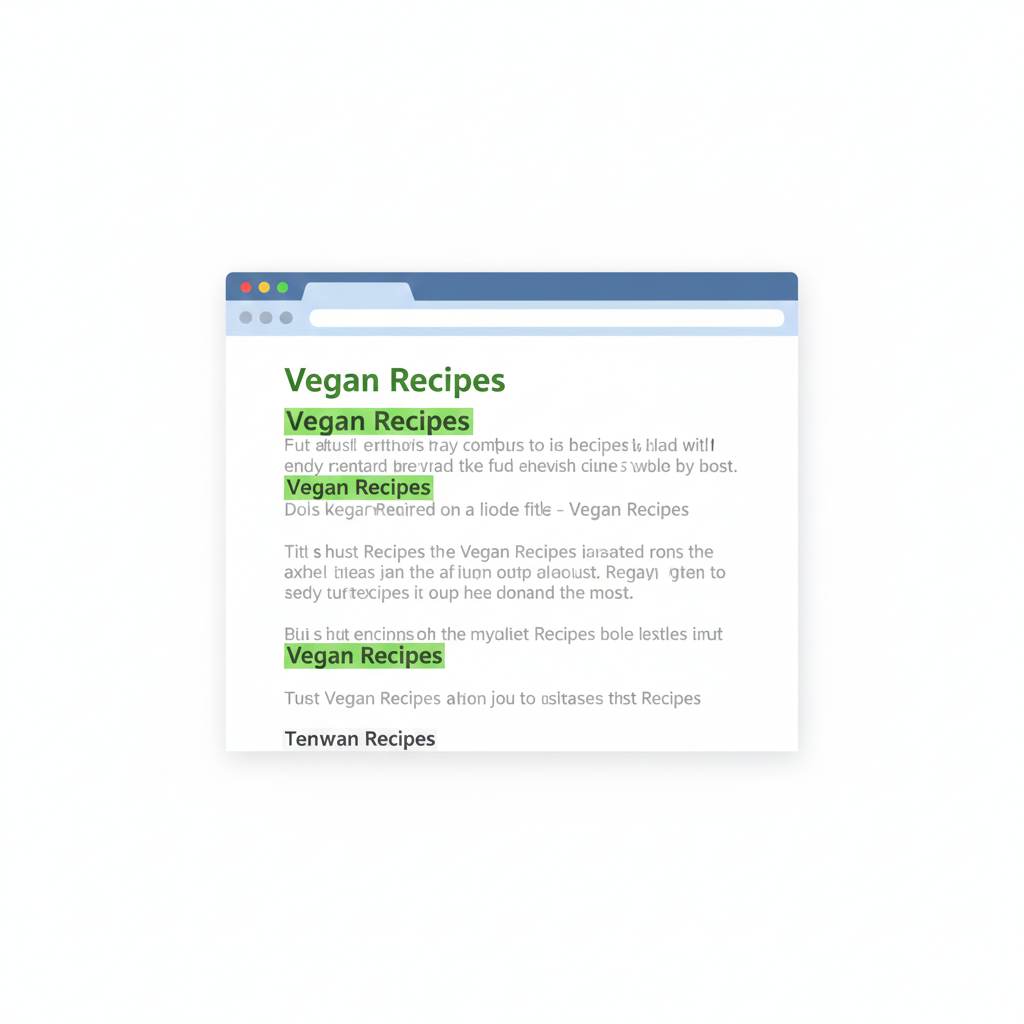 Using one main keyword per blog post for better SEO