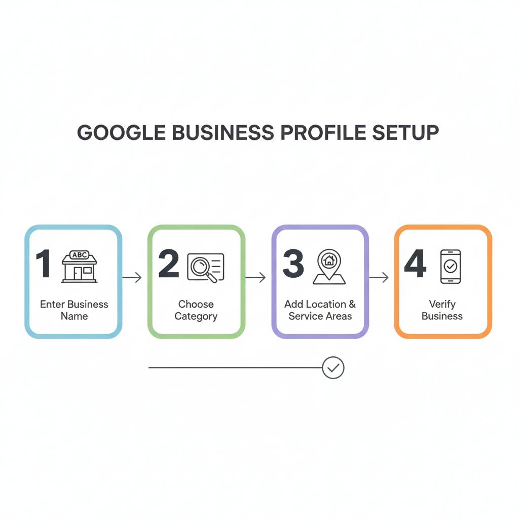 Steps to set up a Google Business Profile account