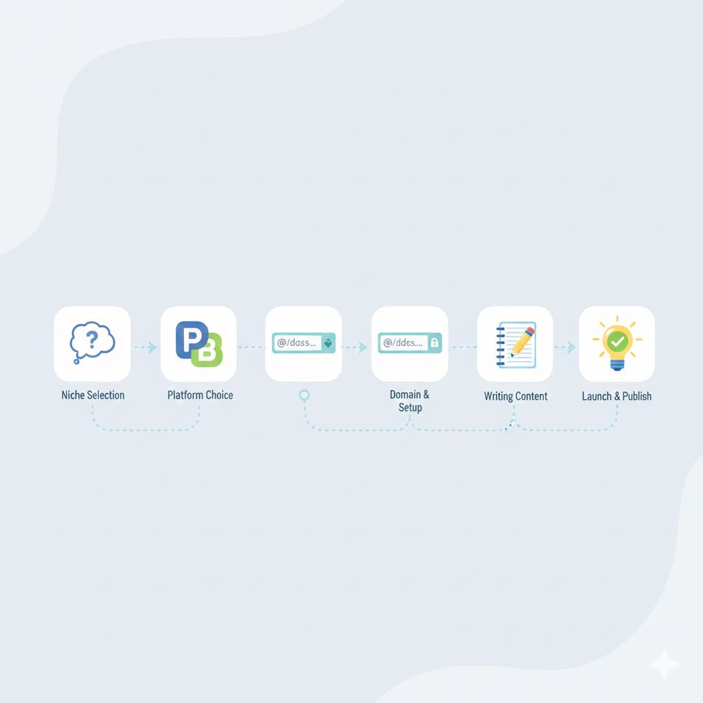 step by step process to start a blog in 2026