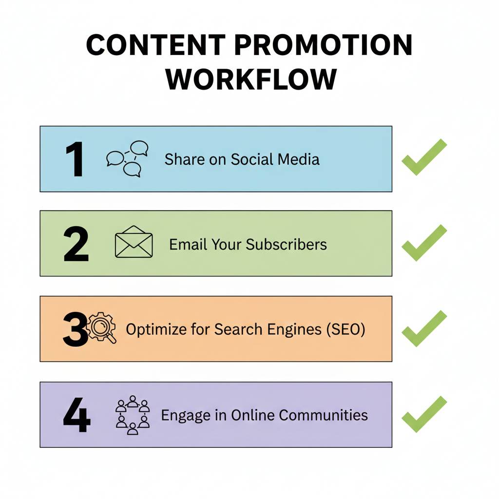 how to start promoting blog content step by step