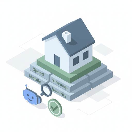 explaining technical SEO for beginners as building a solid website foundation with speed and sitemaps to get your site ready