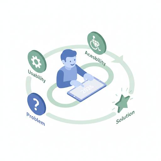 explaining User Experience (UX), showing a smooth, satisfying interaction between a user and a digital interface to solve a problem
