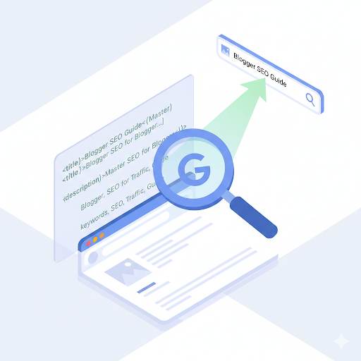 explaining what meta tags are, showing them as behind-the-scenes code that search engines read to understand and rank a webpage for SEO