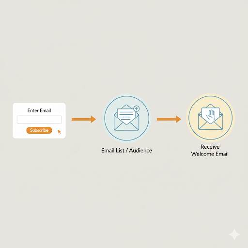 What happens after a visitor signs up to your email list