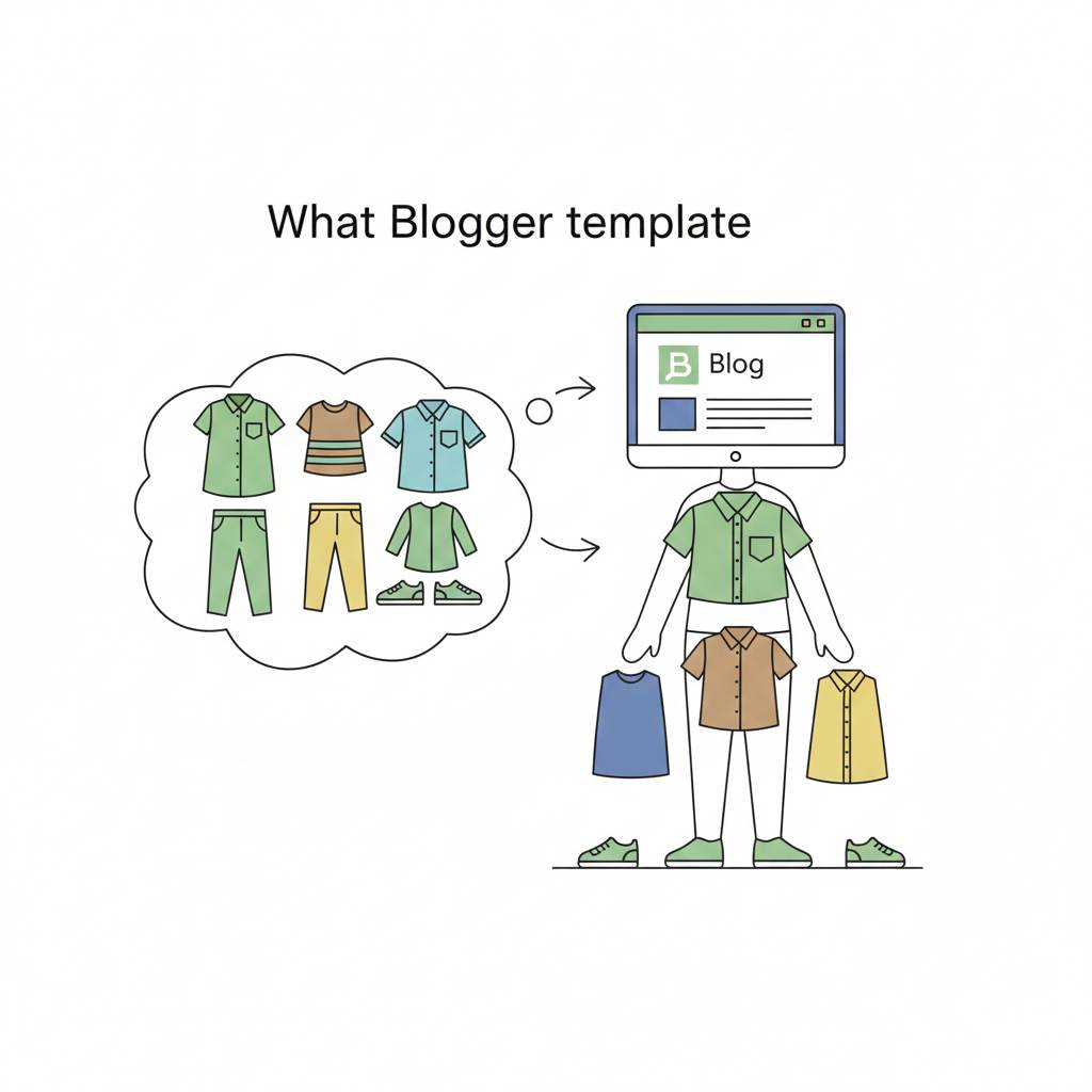 visual explanation of what a Blogger template is