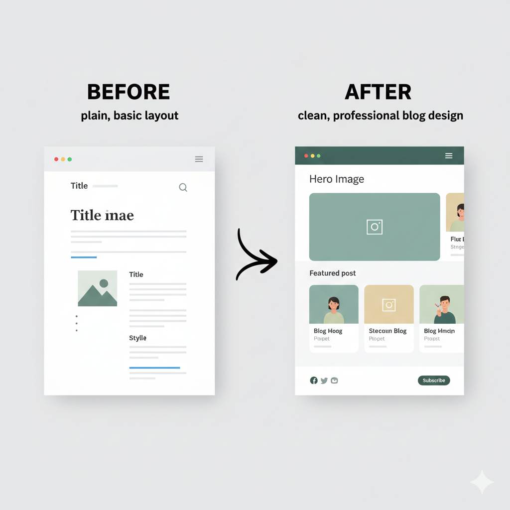 visual explanation of what a Blogger template is