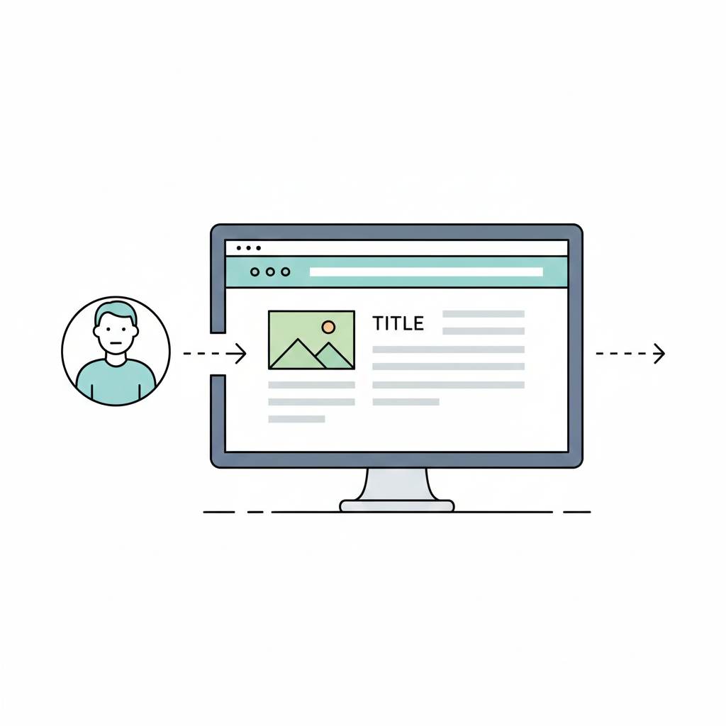 Visual example explaining what bounce rate means on a website