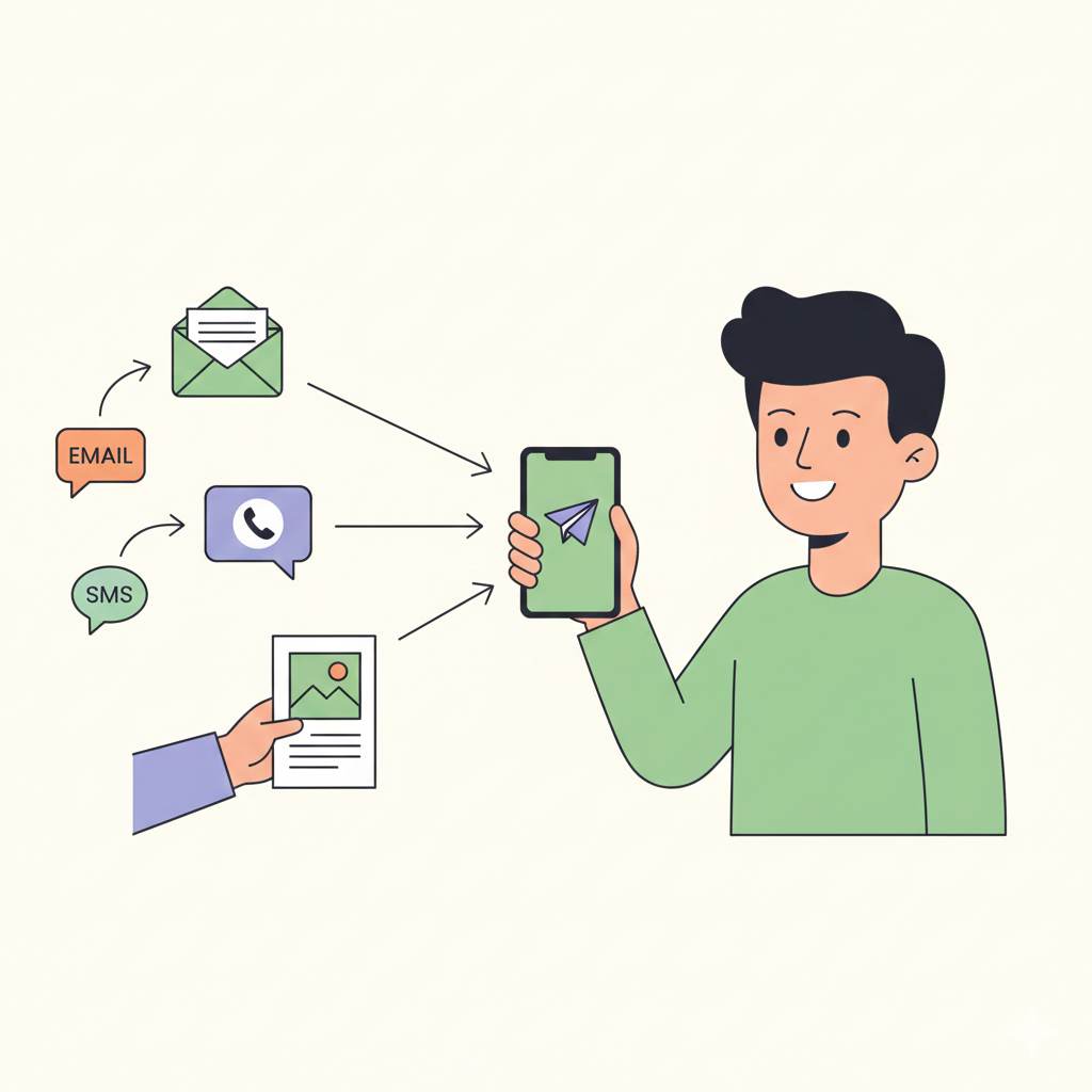 illustration explaining what direct marketing is with real examples