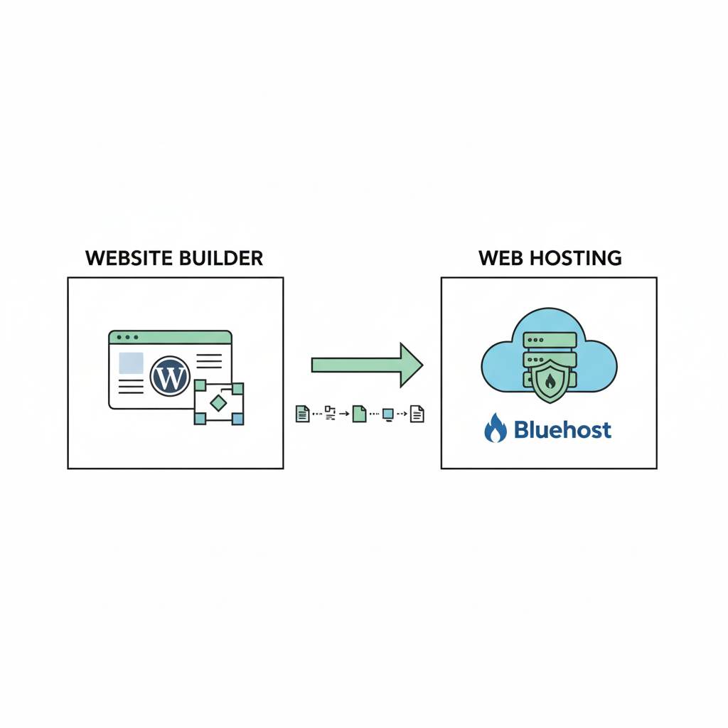 simple explanation of WordPress and Bluehost for beginners